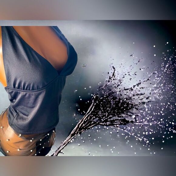 3-Piece l Custom Set l J. Crew Halter Tankini l M l Pearl Cover-up l Tie Thong - Picture 5 of 8